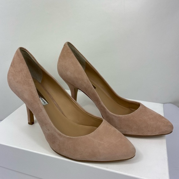 INC International Concepts Zitah Pointed Toe Pump Sz7.5M Blush Suede - Picture 1 of 12